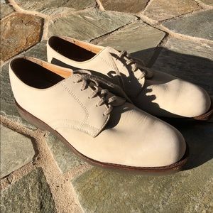 Cole Haan Men’s 9.5 Ivory Nubuck Plain Toe Oxford **WORN ONCE**